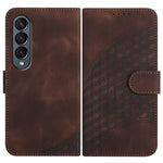 YX0060 Custodia in pelle per telefono con testa di elefante in rilievo con cordino, For Samsung Galaxy Z Fold5 5G, For Samsung Galaxy Z Flip5 5G, For Samsung Galaxy Z Fold4 5G