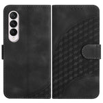 YX0060 Custodia in pelle per telefono con testa di elefante in rilievo con cordino, For Samsung Galaxy Z Flip4 5G, For Samsung Galaxy Z Flip3 5G, For Samsung Galaxy Z Fold3 5G