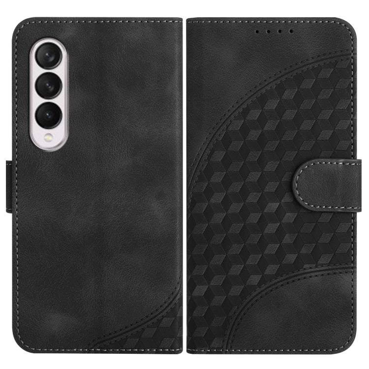 YX0060 Custodia in pelle per telefono con testa di elefante in rilievo con cordino, For Samsung Galaxy Z Flip4 5G, For Samsung Galaxy Z Flip3 5G, For Samsung Galaxy Z Fold3 5G