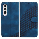 YX0060 Custodia in pelle per telefono con testa di elefante in rilievo con cordino, For Samsung Galaxy Z Flip4 5G, For Samsung Galaxy Z Flip3 5G, For Samsung Galaxy Z Fold3 5G