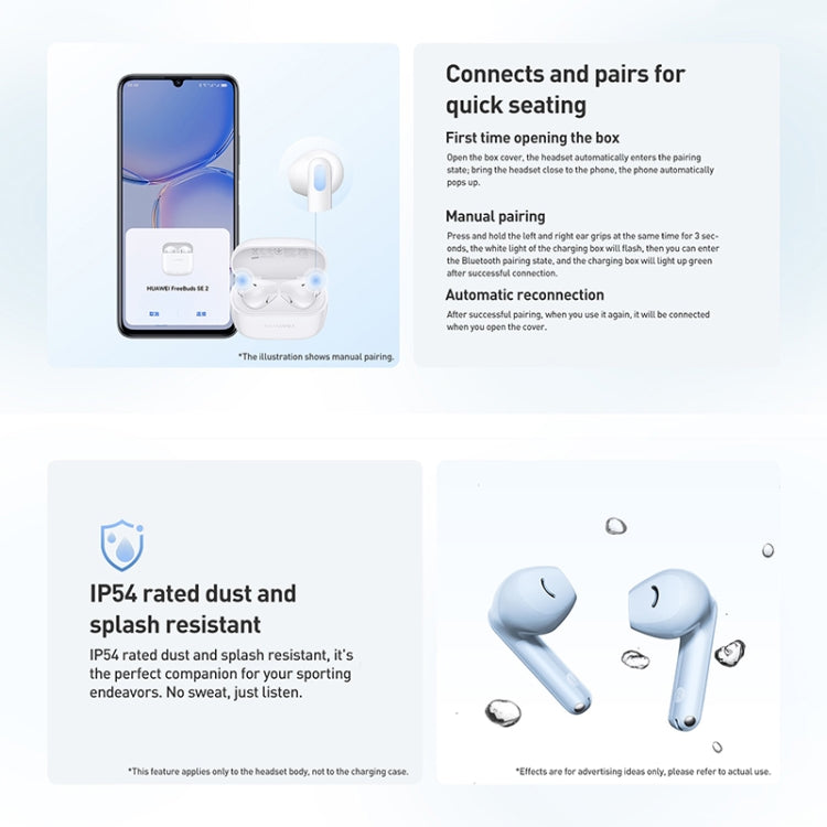 Auricolare wireless originale Huawei FreeBuds SE 2 Bluetooth 5.3