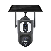 La telecamera WiFi solare binoculare ESCAM QF390 2x2MP supporta la registrazione vocale e di allarme bidirezionale, QF390