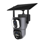 Telecamera WiFi solare binoculare ESCAM QF390 2x2MP