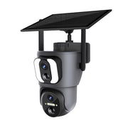 La telecamera WiFi solare binoculare ESCAM QF390 2x2MP supporta la registrazione vocale e di allarme bidirezionale, QF390