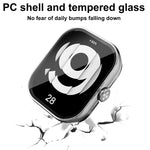 Custodia protettiva per orologio integrata in PC + vetro temperato, For Redmi Watch 4