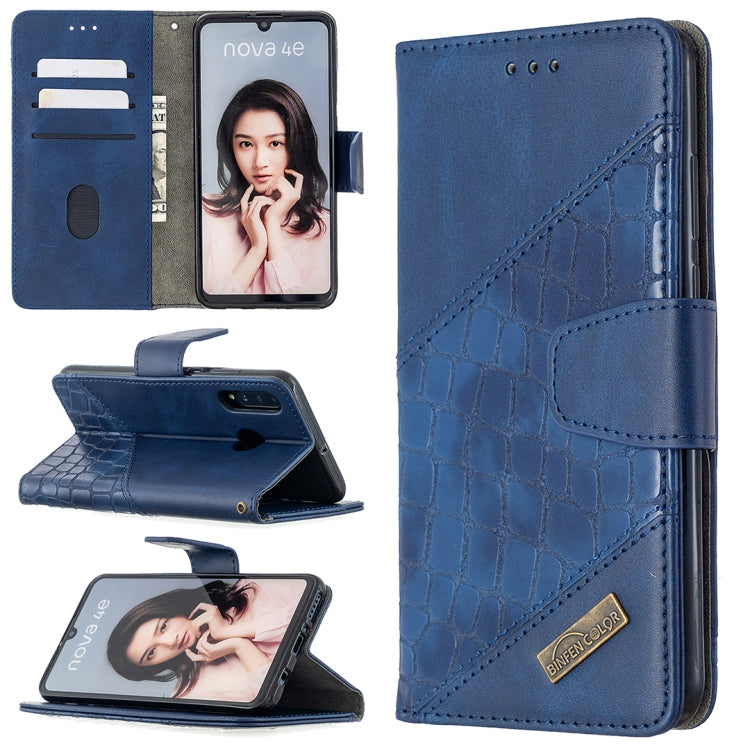 Custodia in pelle sintetica a vibrazione orizzontale con struttura in coccodrillo abbinata con supporto, slot per carte e portafoglio, For Huawei P30 Lite, For Huawei P40, For Huawei P smart 2020, For Huawei P Smart Z