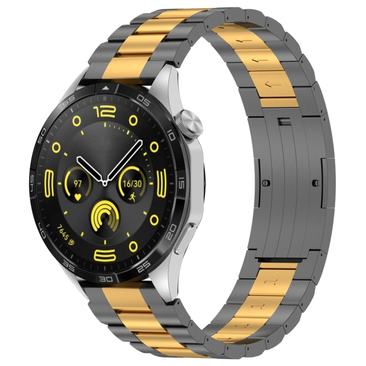 Cinturino per orologio in metallo con fibbia HW a tre ceppi, For Huawei Watch GT4 / GT3 / GT2 / GT 46mm