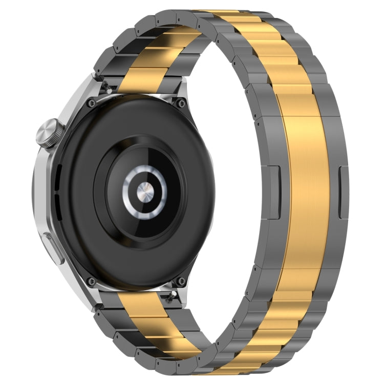 Cinturino per orologio in metallo con fibbia HW a tre ceppi, For Huawei Watch GT4 / GT3 / GT2 / GT 46mm