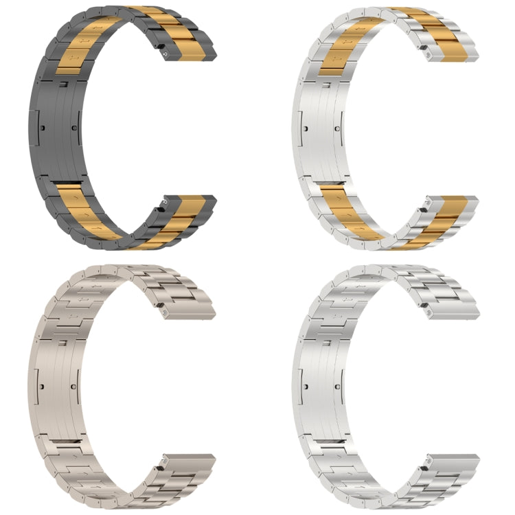 Cinturino per orologio in metallo con fibbia HW a tre ceppi, For Huawei Watch GT4 / GT3 / GT2 / GT 46mm