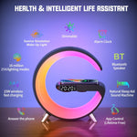 Altoparlante Bluetooth con caricabatterie wireless e luce ambient