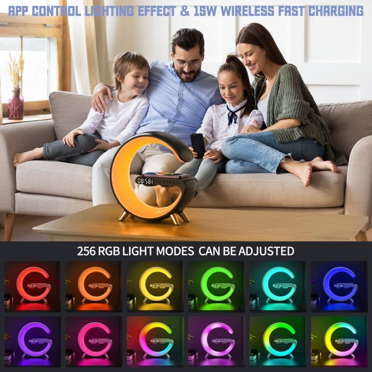 Altoparlante Bluetooth con caricabatterie wireless e luce ambient