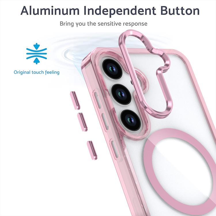 Custodia per telefono ibrida in TPU acrilico trasparente MagSafe, For Samsung Galaxy S25 5G, For Samsung Galaxy S25+ 5G, For Samsung Galaxy S25 Ulltra 5G, For Samsung Galaxy S24 Ulltra 5G