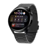 Cinturino per orologio in acciaio al titanio con fibbia piatta a tre ceppi, For Huawei Watch GT4 / GT3 / GT2 46mm