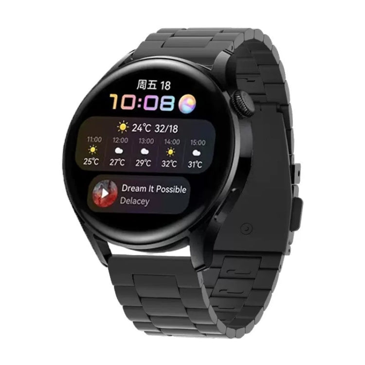 Cinturino per orologio in acciaio al titanio con fibbia piatta a tre ceppi, For Huawei Watch GT4 / GT3 / GT2 46mm