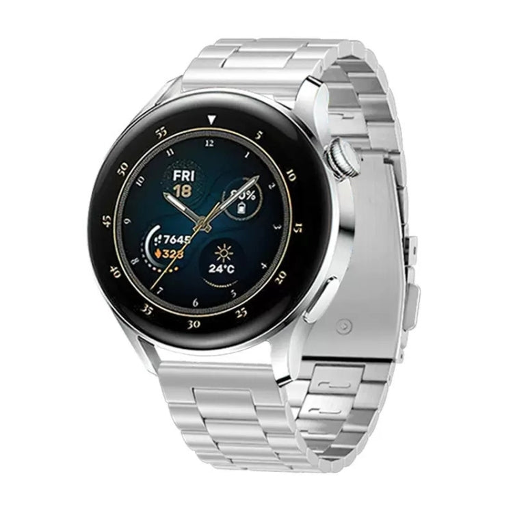 Cinturino per orologio in acciaio al titanio con fibbia piatta a tre ceppi, For Huawei Watch GT4 / GT3 / GT2 46mm