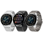 Cinturino per orologio in acciaio al titanio con fibbia piatta a tre ceppi, For Huawei Watch GT4 / GT3 / GT2 46mm
