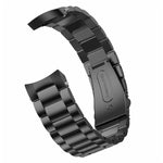 Cinturino per orologio in acciaio inossidabile con fibbia piatta curva a tre ceppi, For Huawei Watch GT 4 46mm