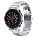 Cinturino per orologio in acciaio inossidabile con fibbia piatta curva a tre ceppi, For Huawei Watch GT 4 46mm
