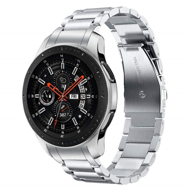 Cinturino per orologio in acciaio inossidabile con fibbia piatta curva a tre ceppi, For Huawei Watch GT 4 46mm