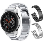 Cinturino per orologio in acciaio inossidabile con fibbia piatta curva a tre ceppi, For Huawei Watch GT 4 46mm