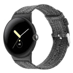 Cinturino per orologio in tela di nylon, For Google Pixel Watch 4 / 3 / 2 / 1 41mm