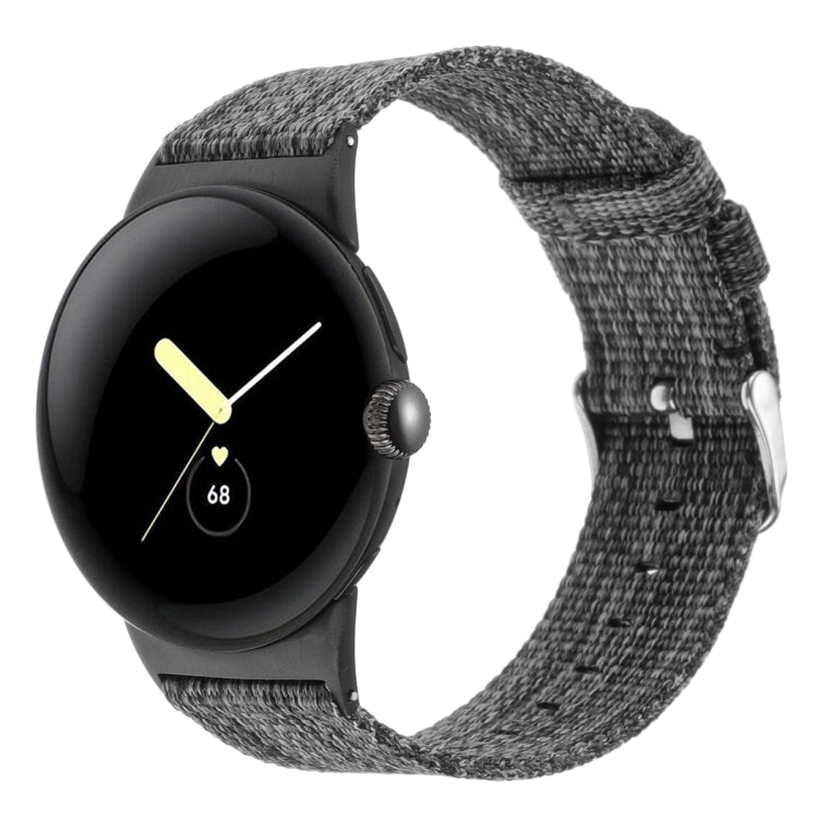 Cinturino per orologio in tela di nylon, For Google Pixel Watch 4 / 3 / 2 / 1 41mm