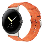 Cinturino per orologio in tela di nylon, For Google Pixel Watch 4 / 3 / 2 / 1 41mm