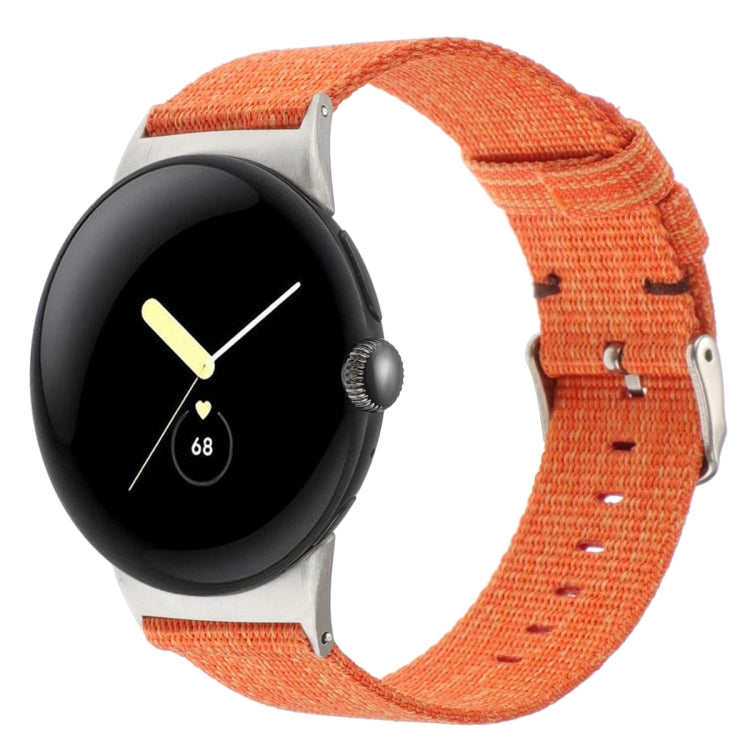 Cinturino per orologio in tela di nylon, For Google Pixel Watch 4 / 3 / 2 / 1 41mm