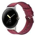 Cinturino per orologio in tela di nylon, For Google Pixel Watch 4 / 3 / 2 / 1 41mm