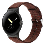 Cinturino per orologio in tela di nylon, For Google Pixel Watch 4 / 3 / 2 / 1 41mm
