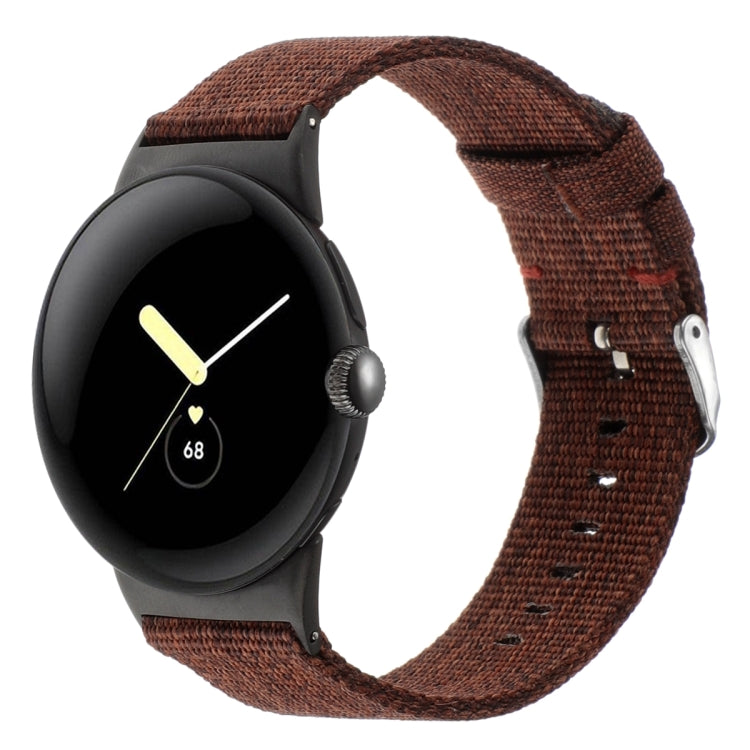 Cinturino per orologio in tela di nylon, For Google Pixel Watch 4 / 3 / 2 / 1 41mm