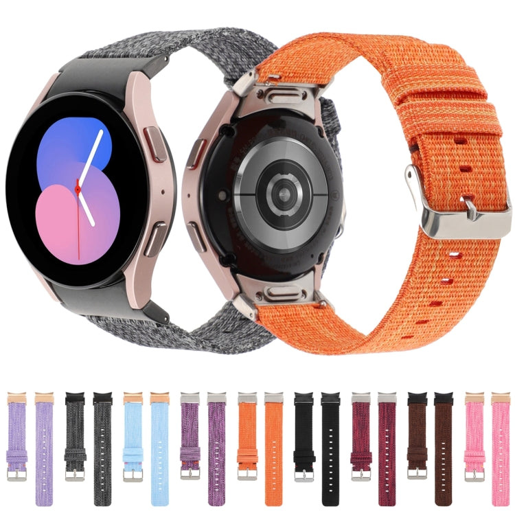Cinturino per orologio in tela di nylon, For Samsung Galaxy Watch6/6 Classic/5/5 Pro