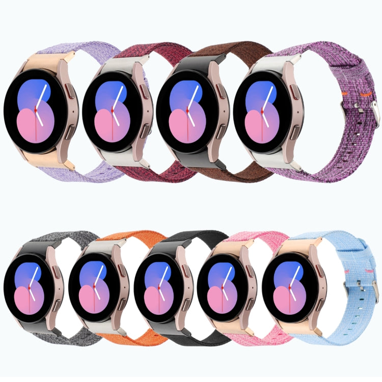 Cinturino per orologio in tela di nylon, For Samsung Galaxy Watch6/6 Classic/5/5 Pro