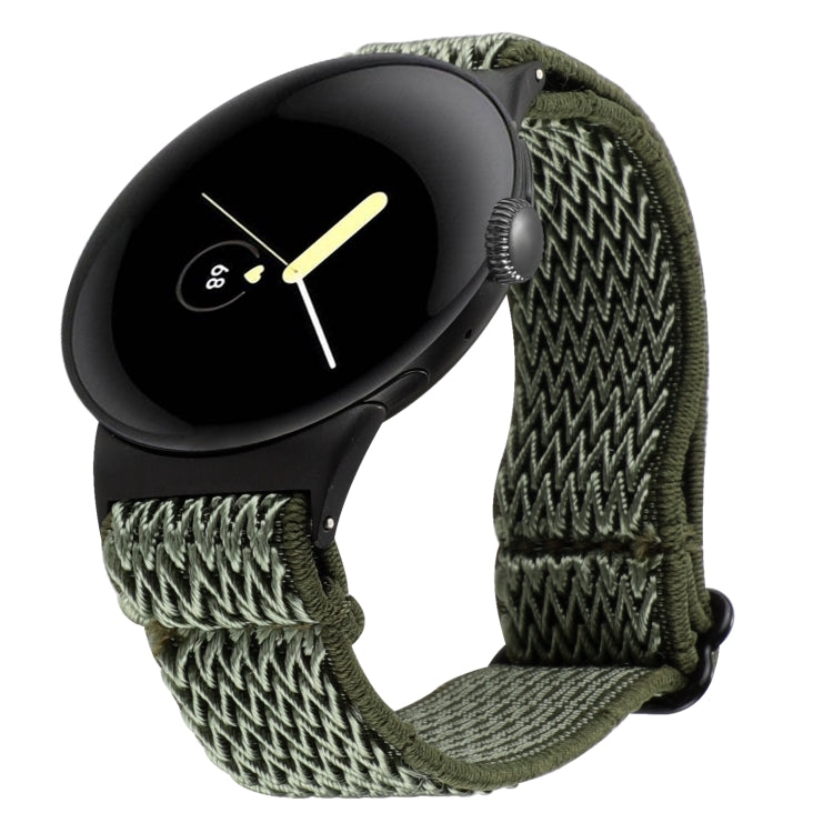Cinturino per orologio in nylon intrecciato a onde, For Google Pixel Watch 4 / 3 / 2 / 1 41mm