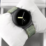 Cinturino per orologio in nylon intrecciato a onde, For Google Pixel Watch 4 / 3 / 2 / 1 41mm