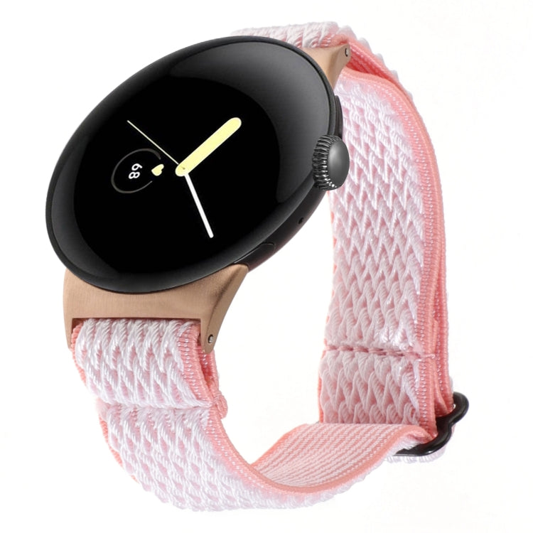 Cinturino per orologio in nylon intrecciato a onde, For Google Pixel Watch 4 / 3 / 2 / 1 41mm