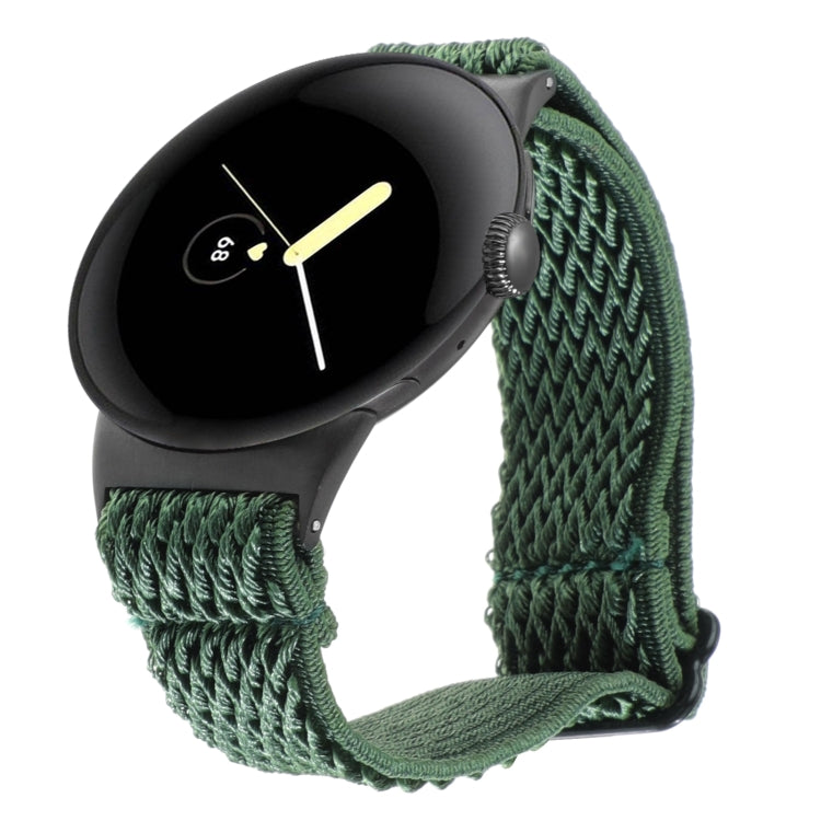 Cinturino per orologio in nylon intrecciato a onde, For Google Pixel Watch 4 / 3 / 2 / 1 41mm