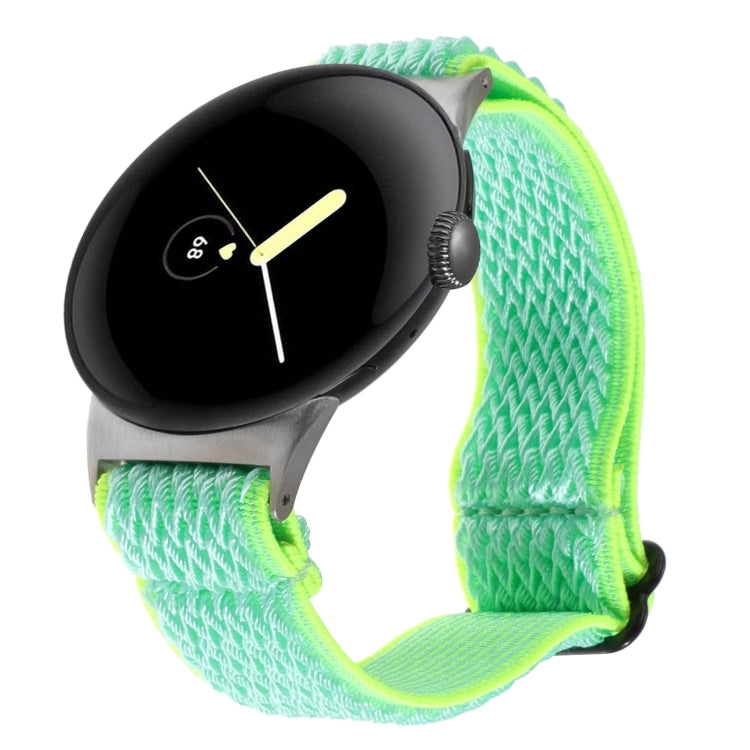 Cinturino per orologio in nylon intrecciato a onde, For Google Pixel Watch 4 / 3 / 2 / 1 41mm