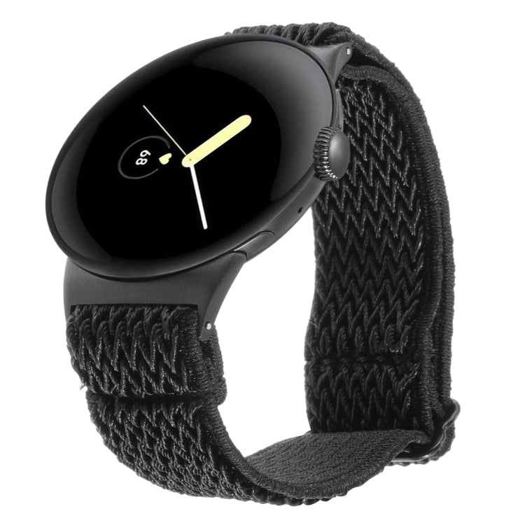 Cinturino per orologio in nylon intrecciato a onde, For Google Pixel Watch 4 / 3 / 2 / 1 41mm