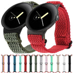 Cinturino per orologio in nylon intrecciato a onde, For Google Pixel Watch 4 / 3 / 2 / 1 41mm