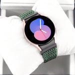 Cinturino per orologio in nylon intrecciato a onde, For Samsung Galaxy Watch6/6 Classic/5/5 Pro