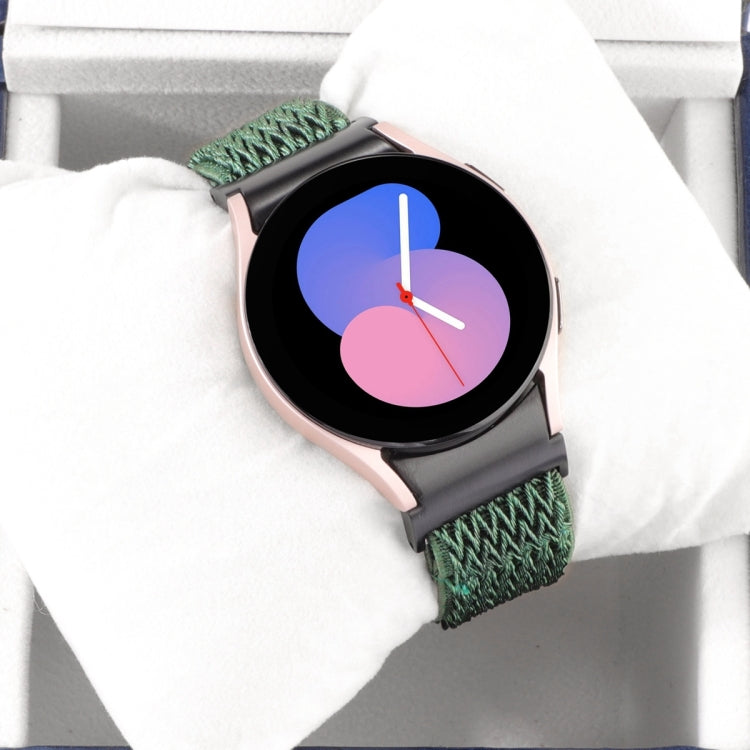 Cinturino per orologio in nylon intrecciato a onde, For Samsung Galaxy Watch6/6 Classic/5/5 Pro