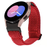 Cinturino per orologio in nylon intrecciato a onde, For Samsung Galaxy Watch6/6 Classic/5/5 Pro