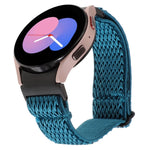 Cinturino per orologio in nylon intrecciato a onde, For Samsung Galaxy Watch6/6 Classic/5/5 Pro