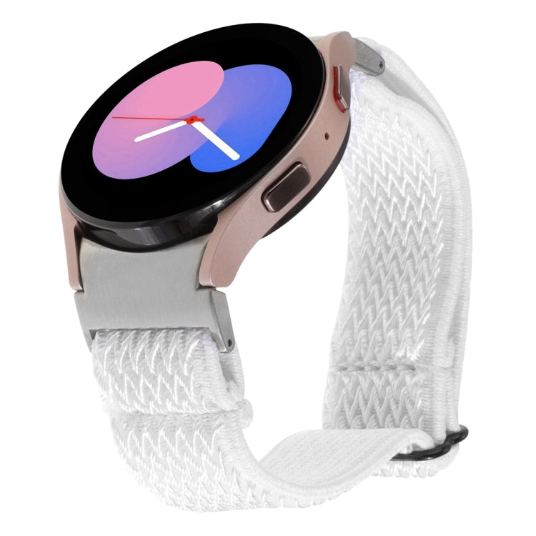 Cinturino per orologio in nylon intrecciato a onde, For Samsung Galaxy Watch6/6 Classic/5/5 Pro