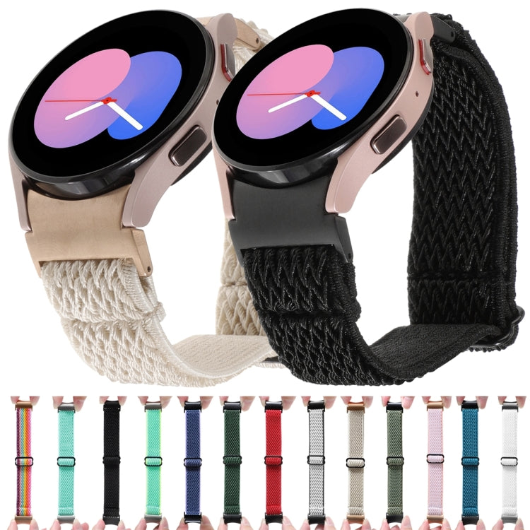 Cinturino per orologio in nylon intrecciato a onde, For Samsung Galaxy Watch6/6 Classic/5/5 Pro