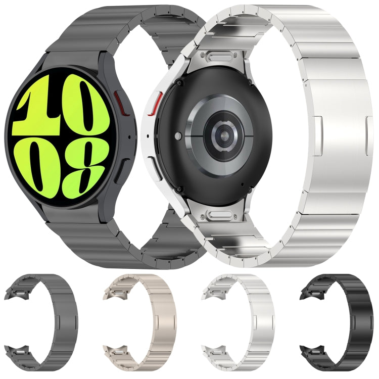 Cinturino per orologio in metallo con una perla stile pulsante, For Samsung Galaxy Watch6/6 Classic/5/5 Pro