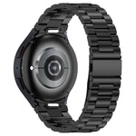 Cinturino per orologio in metallo a tre perline stile pulsante, For Samsung Galaxy Watch6/6 Classic/5/5 Pro