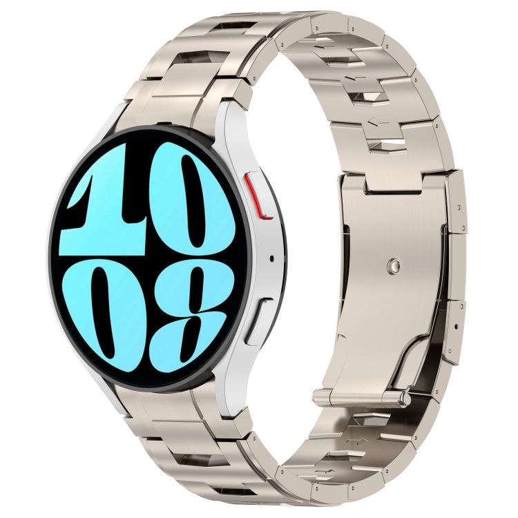Cinturino per orologio in metallo in acciaio al titanio stile pulsante, For Samsung Galaxy Watch6/6 Classic/5/5 Pro