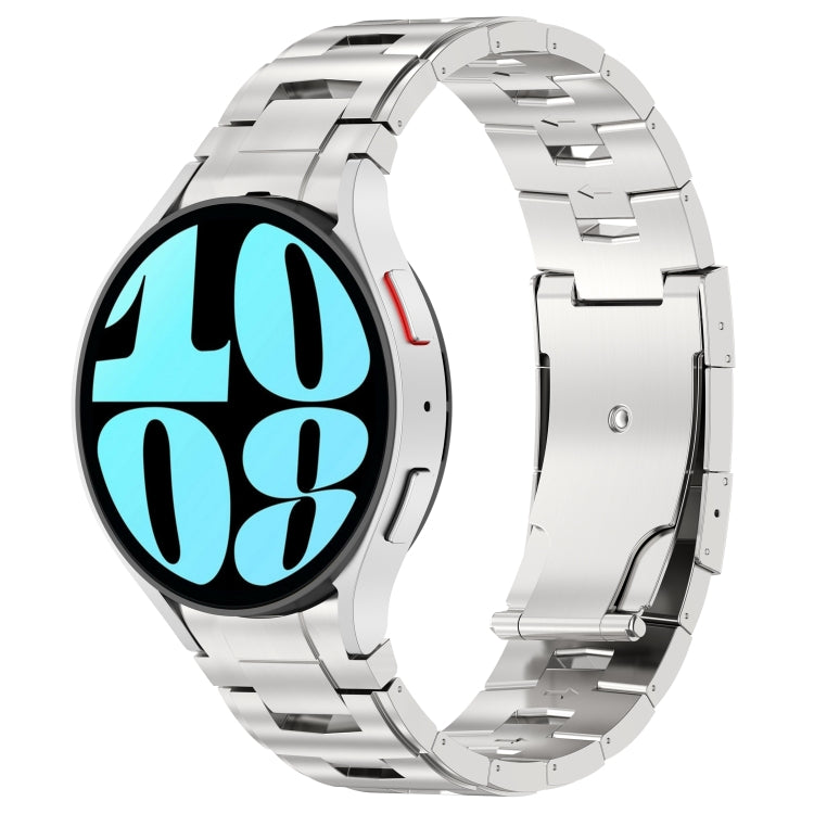 Cinturino per orologio in metallo in acciaio al titanio stile pulsante, For Samsung Galaxy Watch6/6 Classic/5/5 Pro